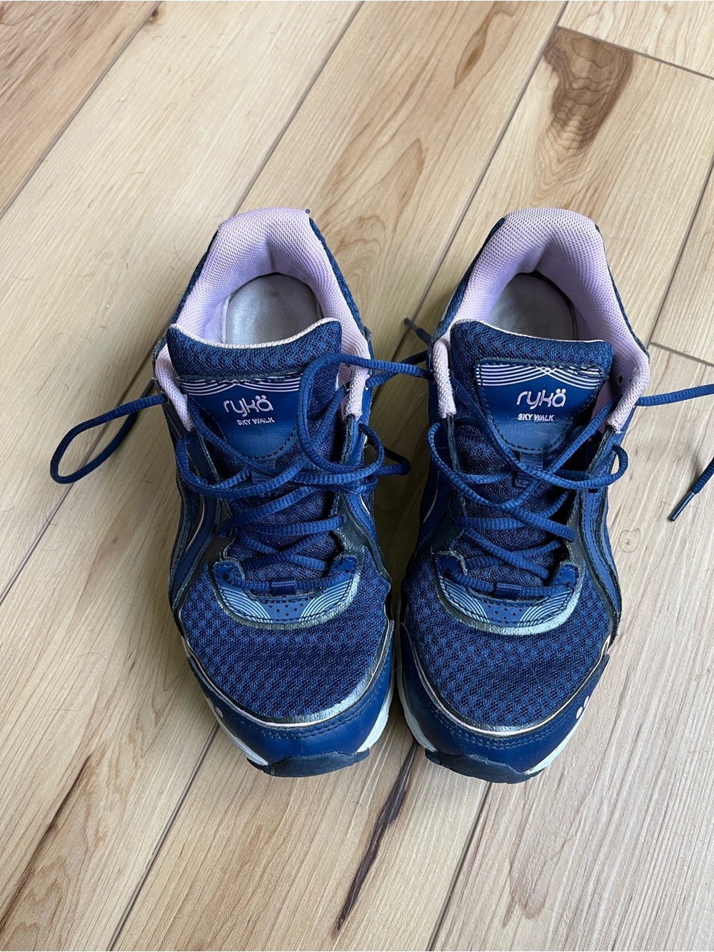 Ryka Navy and Light Pink Women's Walking Sneakers